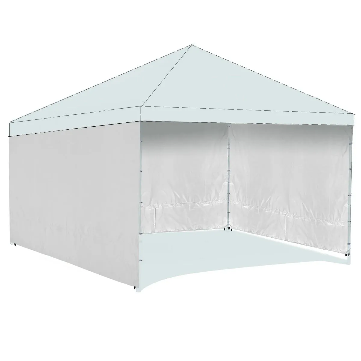 10x6.2ft Instant Canopy Sidewall for 10x10ft Pop Up Canopy