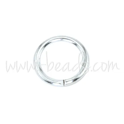 144 Beadalon jump rings silver plated 8mm (1)