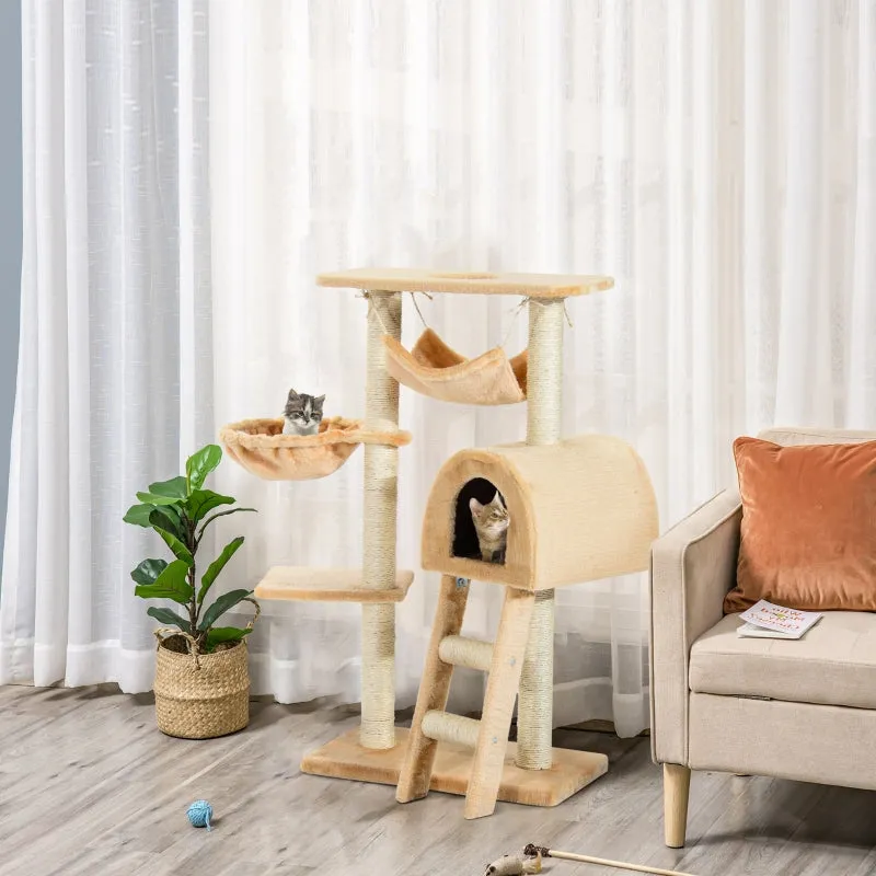 39" Cat Tree Activity Centre - Deep Cream