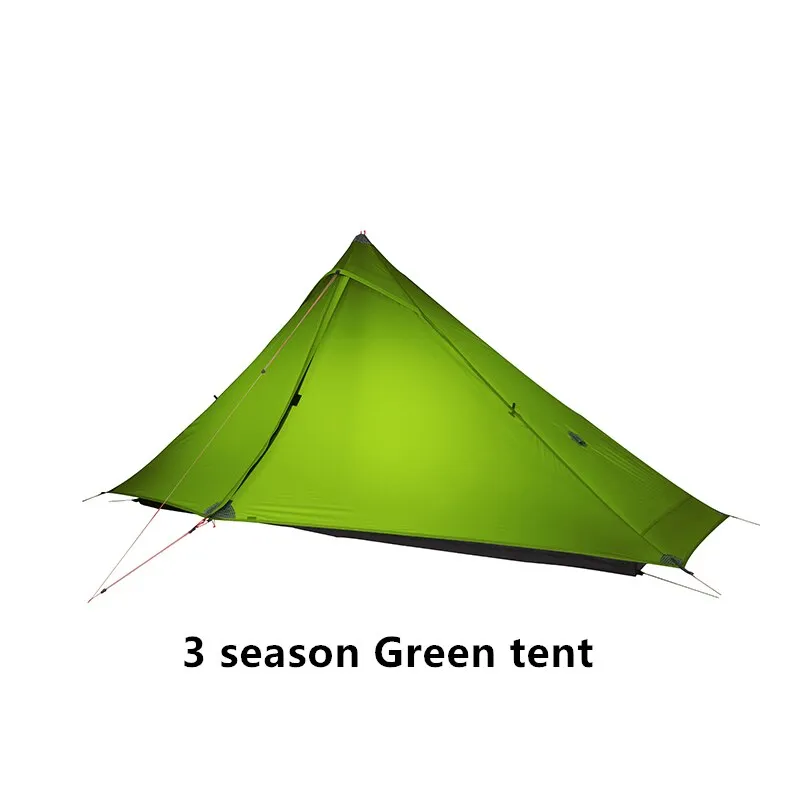 3F UL GEAR Lanshan 1 pro Tent Outdoor 1 Person Ultralight Camping Tent 3 Season Professional 20D Silnylon Rodless Tent