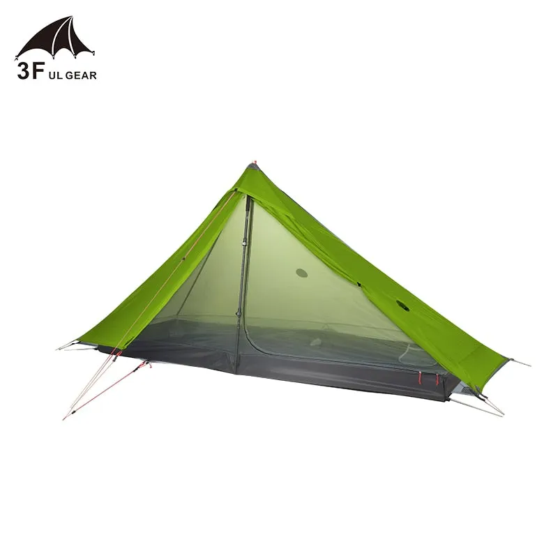 3F UL GEAR Lanshan 1 pro Tent Outdoor 1 Person Ultralight Camping Tent 3 Season Professional 20D Silnylon Rodless Tent