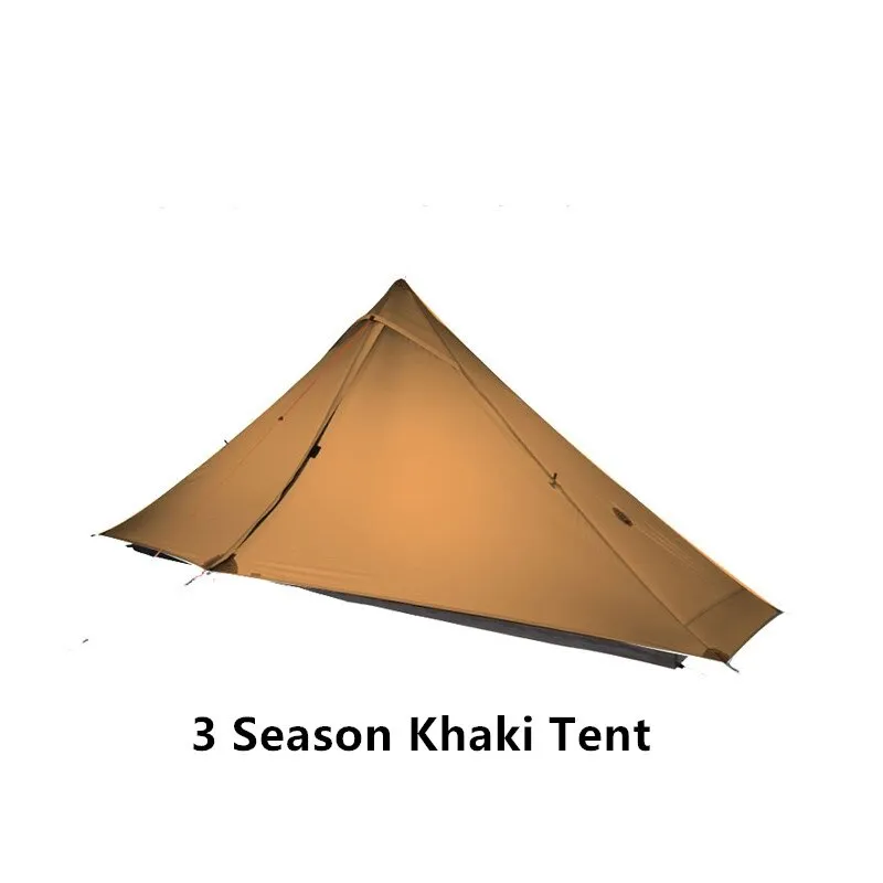 3F UL GEAR Lanshan 1 pro Tent Outdoor 1 Person Ultralight Camping Tent 3 Season Professional 20D Silnylon Rodless Tent