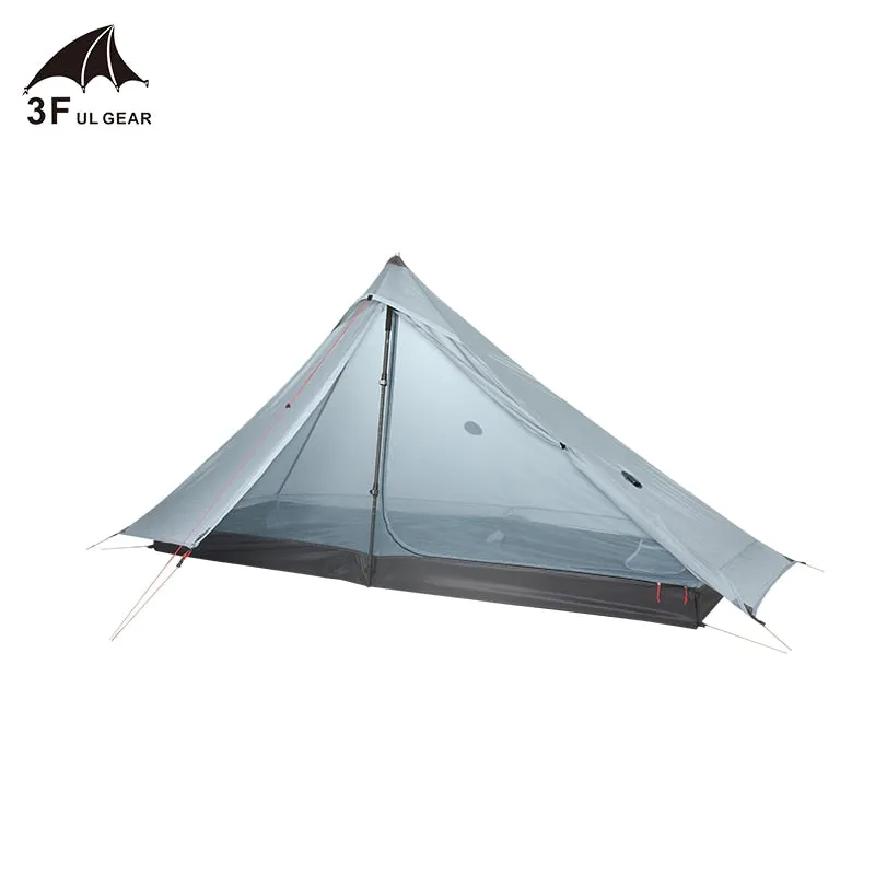 3F UL GEAR Lanshan 1 pro Tent Outdoor 1 Person Ultralight Camping Tent 3 Season Professional 20D Silnylon Rodless Tent