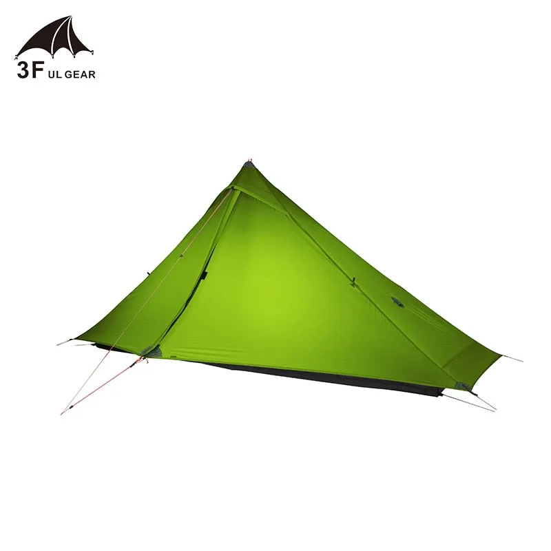 3F UL GEAR Lanshan 1 pro Tent Outdoor 1 Person Ultralight Camping Tent 3 Season Professional 20D Silnylon Rodless Tent