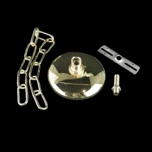 5-3/8" Brass Heavy Duty Canopy Kit w/ Chain