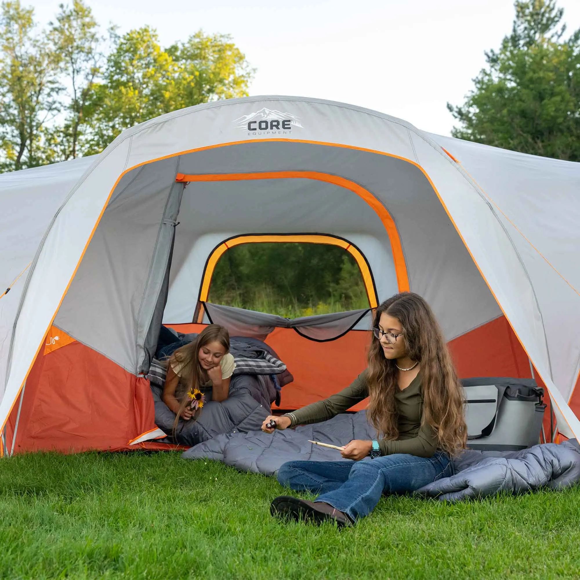 9 Person Extended Dome Plus Tent with Vestibule 16' x 9'