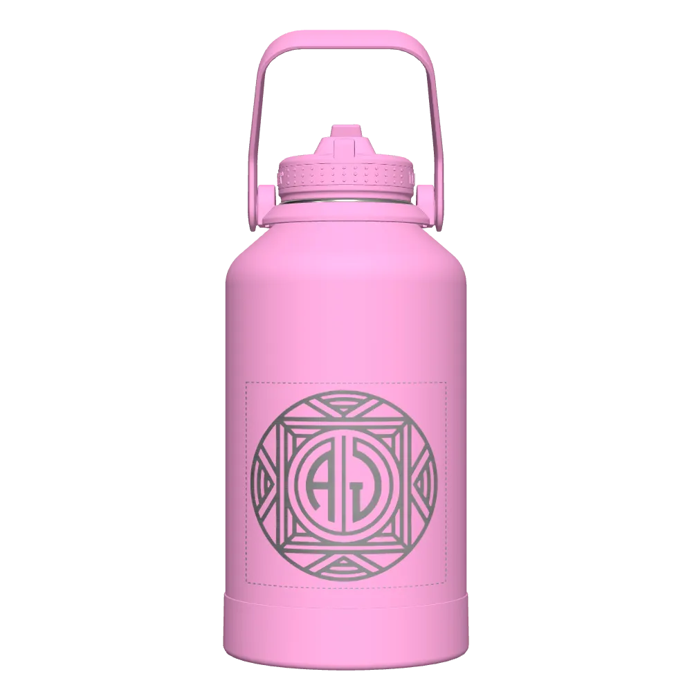 Actives Water Bottle With Straw Lid - customized