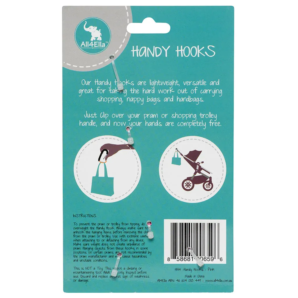 All 4 Ella Handy Hooks - Pink