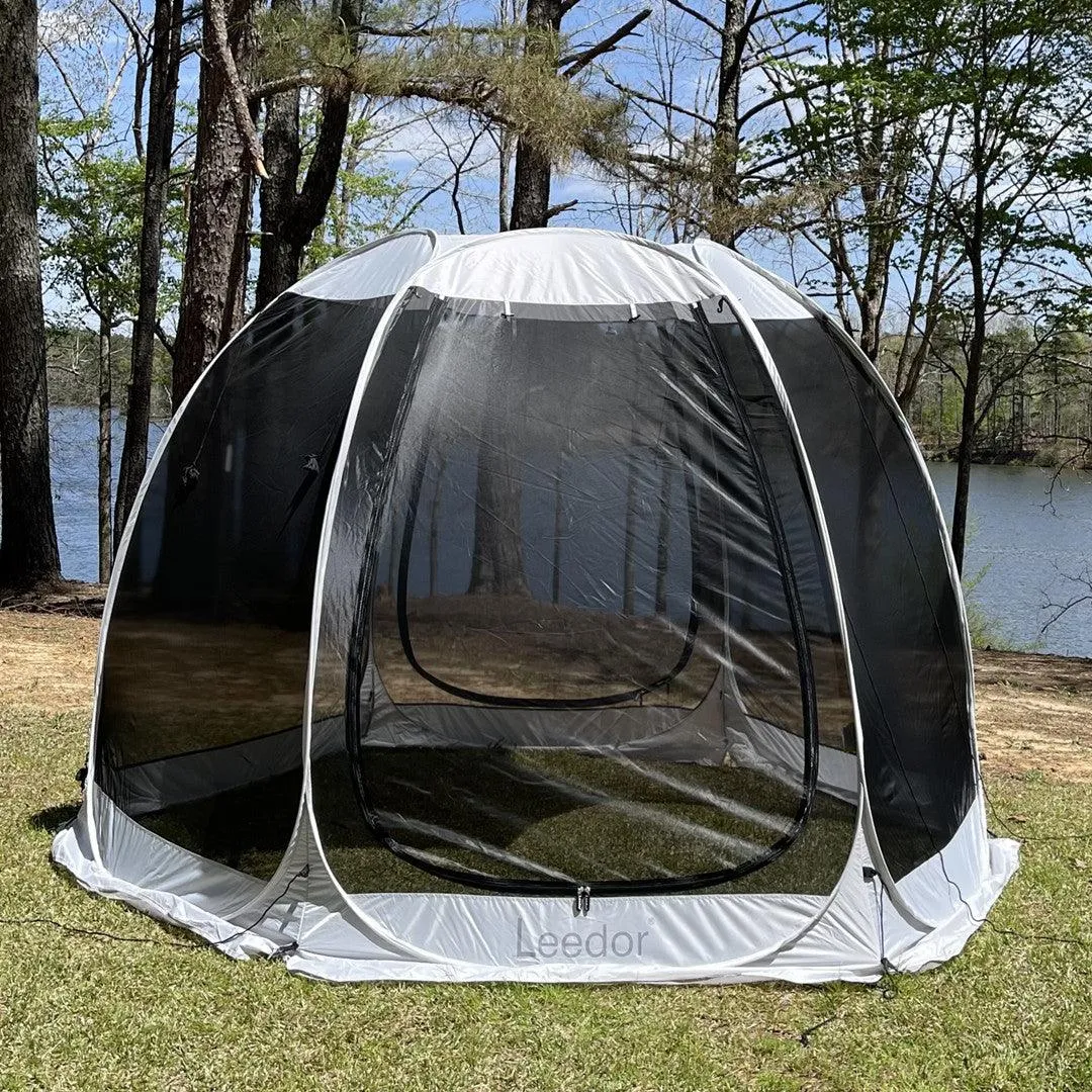 Alvantor 2-15 Person Pop Up Screen House Tent Instant Screened Gazebo For Deck/Patio