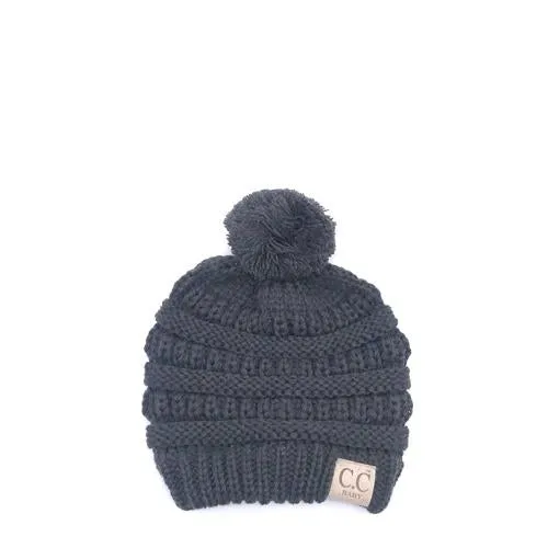 Baby-847 Dark Melange Grey Beanie