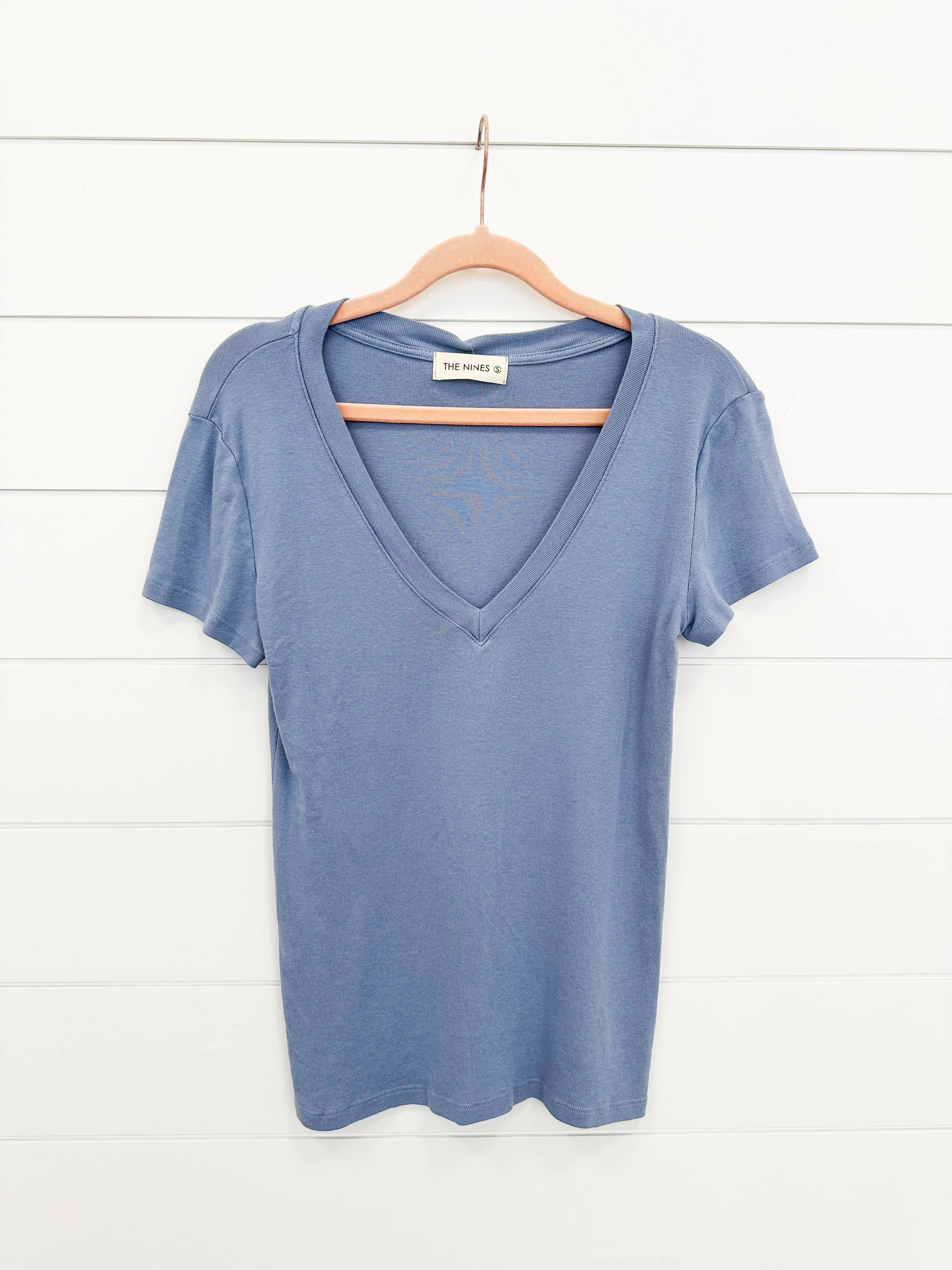 Basic Vneck Tees - 2 Colors!