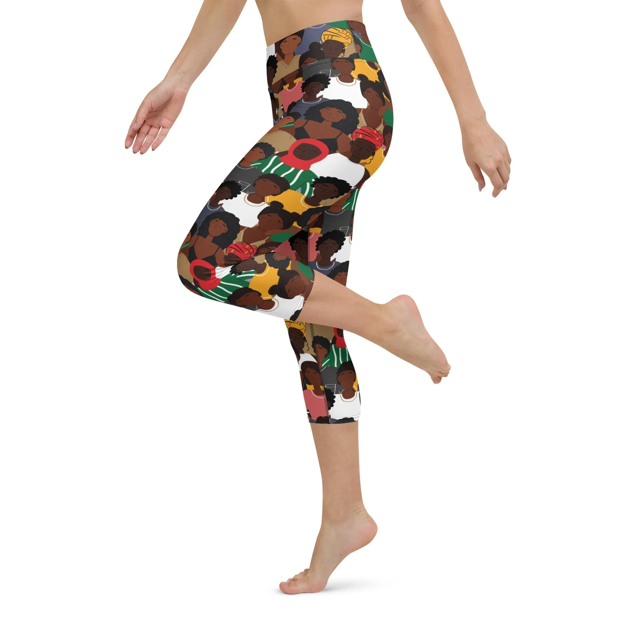 Black History Celebration Yoga Capris