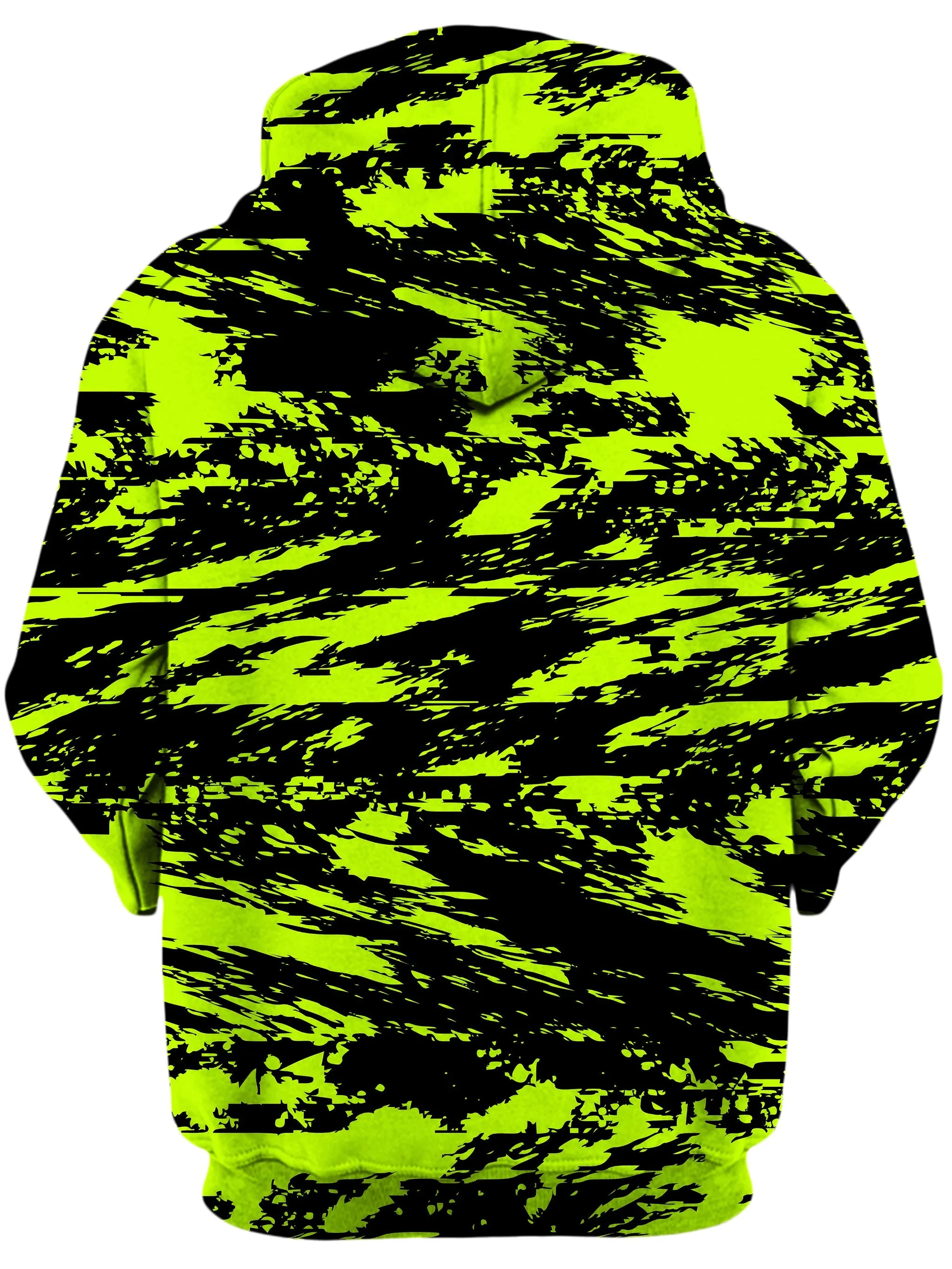 Black Lime Bolt Glitch Unisex Hoodie