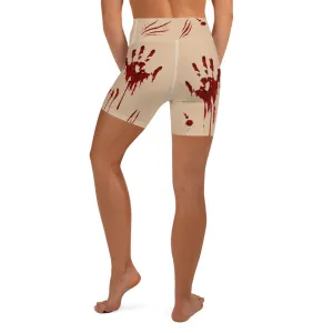 Bloody Halloween Yoga Shorts