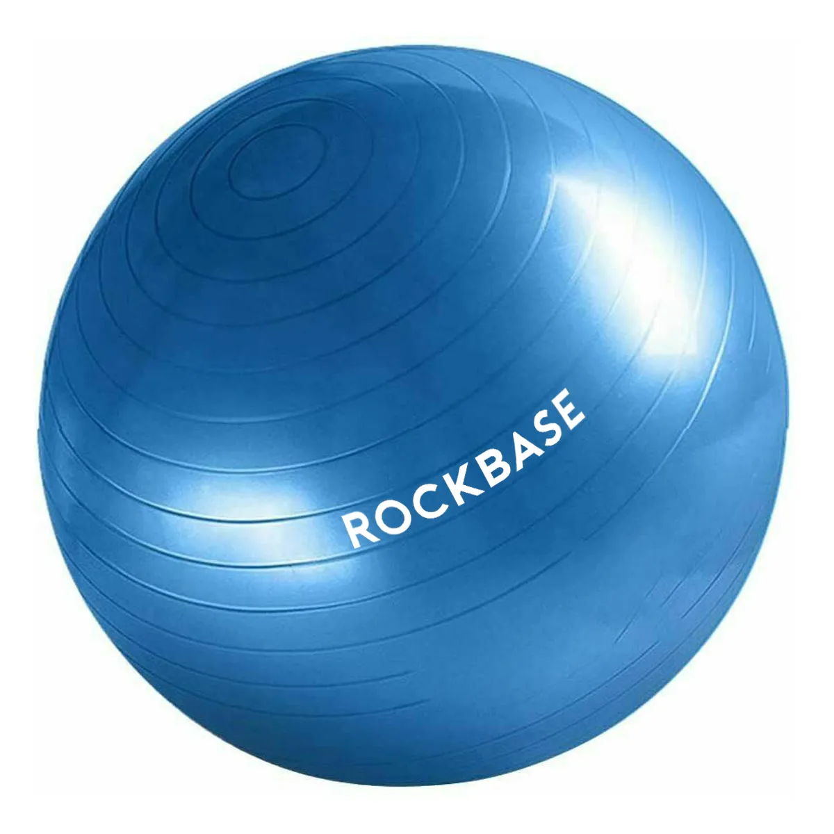 BLUE 65CM ANTI BURST YOGA SWISS BALL WITH PUMP