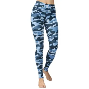 Blue Camo Yoga Leggings