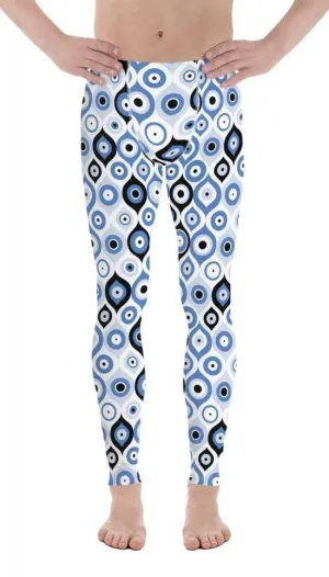 Blue Eye Pattern Men's Leggings