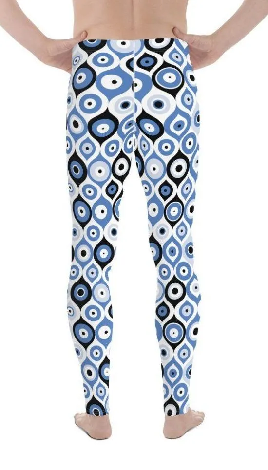 Blue Eye Pattern Men's Leggings