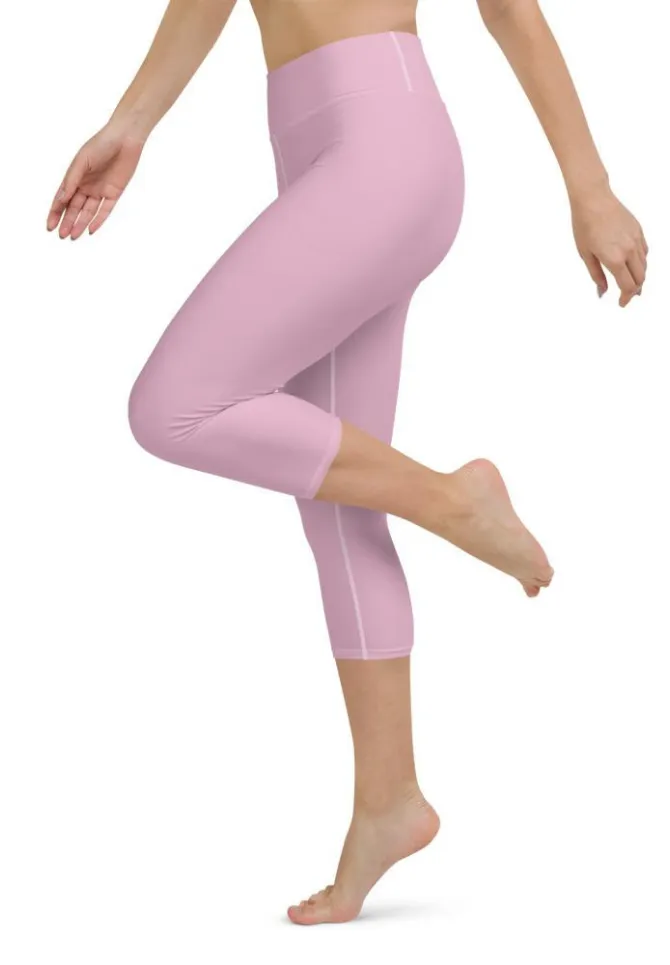 Blush Pink Yoga Capris