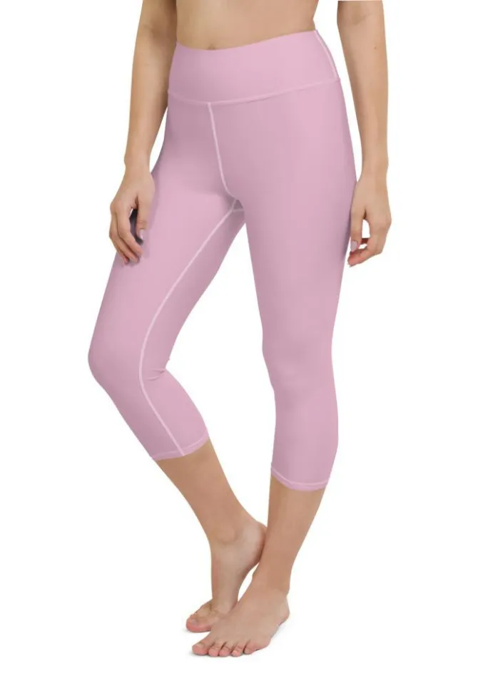 Blush Pink Yoga Capris