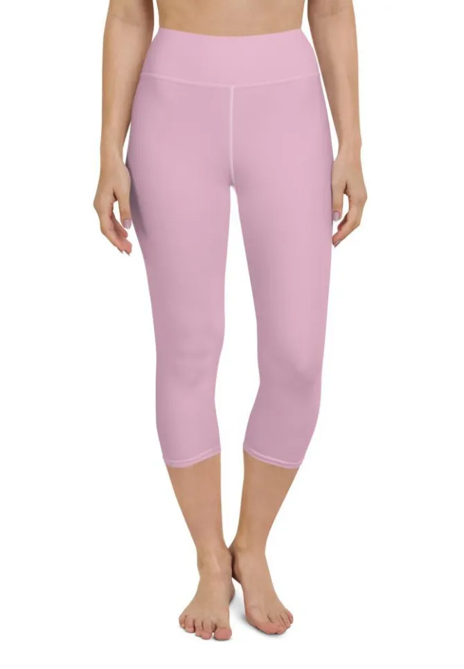 Blush Pink Yoga Capris