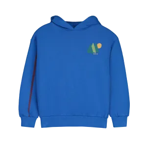 BONMOT FRESH BLUE SLEEVE STRIPE HOODIE