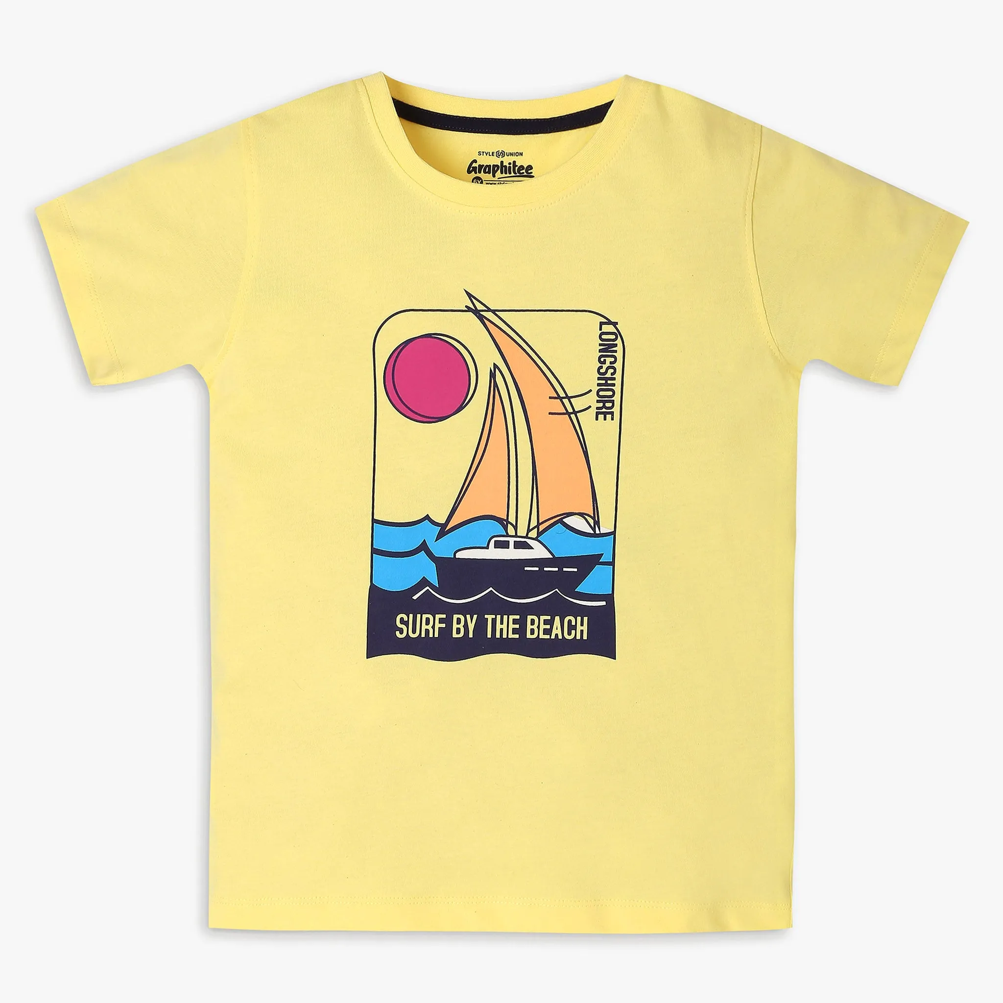 Boys Regular Fit Graphic T-Shirt