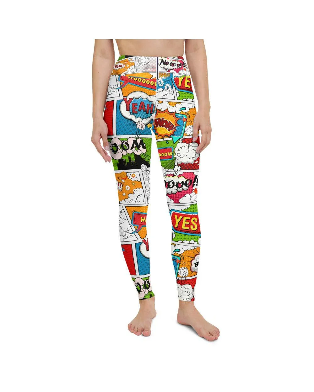 Comic Book Super Hero Yoga Pants