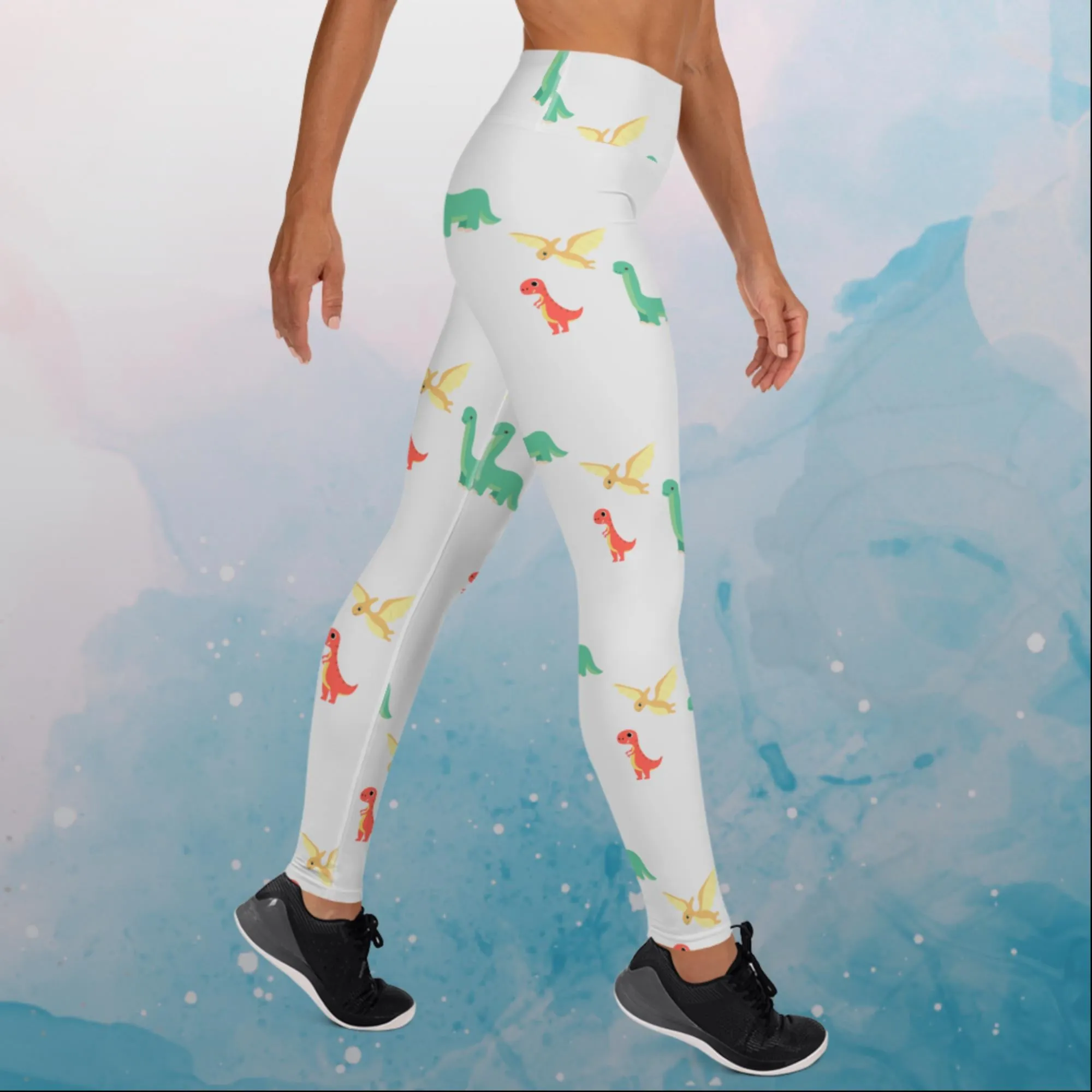 Cute Dinos Comfy Yoga Leggings