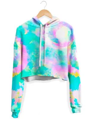 Day Dreaming Fleece Crop Hoodie