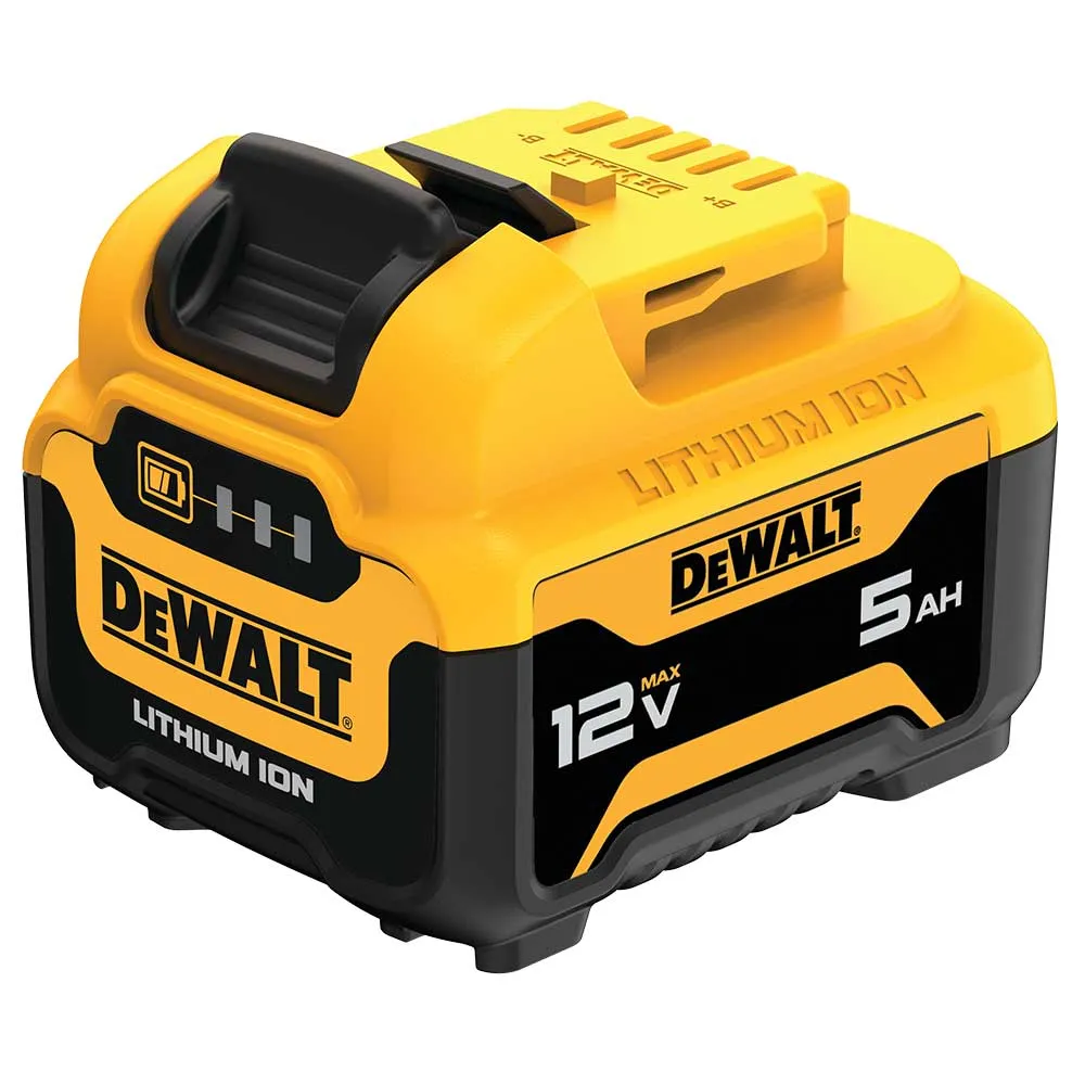 DeWALT DCB126-2 12V MAX 5.0Ah Lithium-Ion Lightweight Compact Batteries - 2 pk