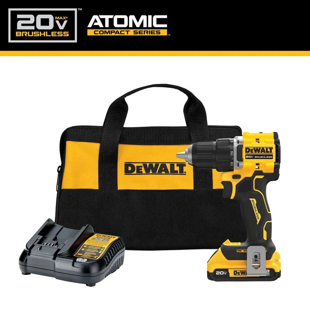 DeWALT DCD794D1 20V ATOMIC 1/2" MAX Brushless Cordless Drill/Driver Kit