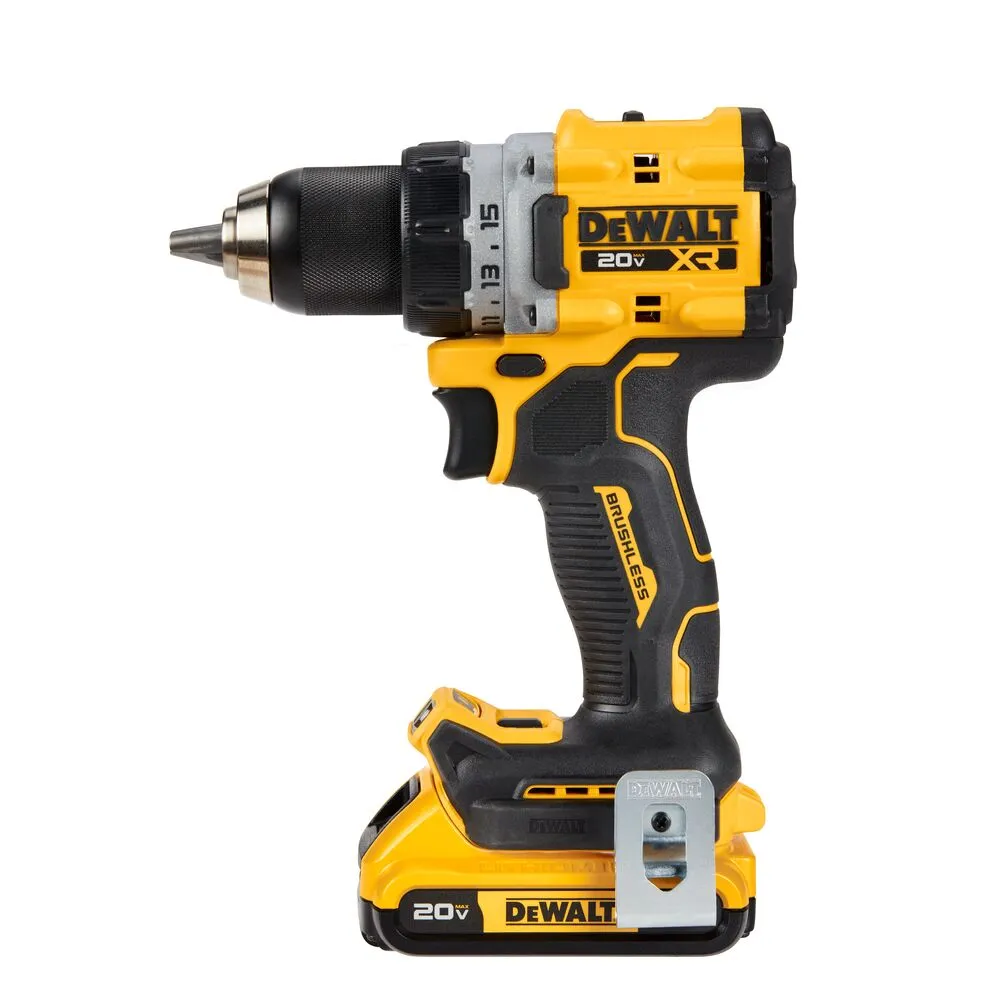 DeWALT DCD800D2 20V MAX XR 1/2" Brushless Cordless Compact Drill/Driver Kit