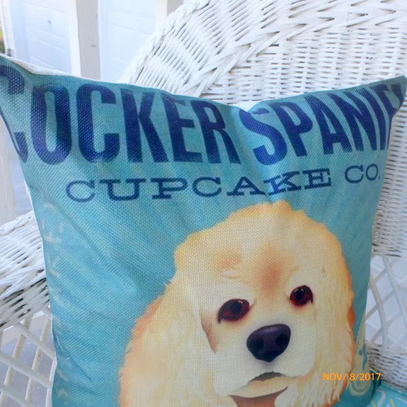 Dog breed pillow covers, Cocker Spaniel pillow covers