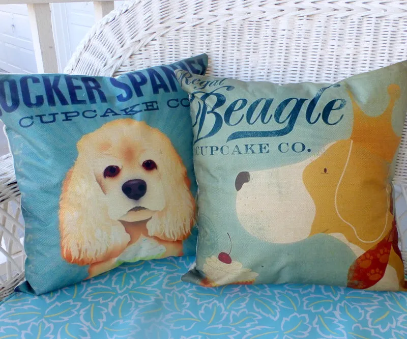 Dog breed pillow covers, Cocker Spaniel pillow covers