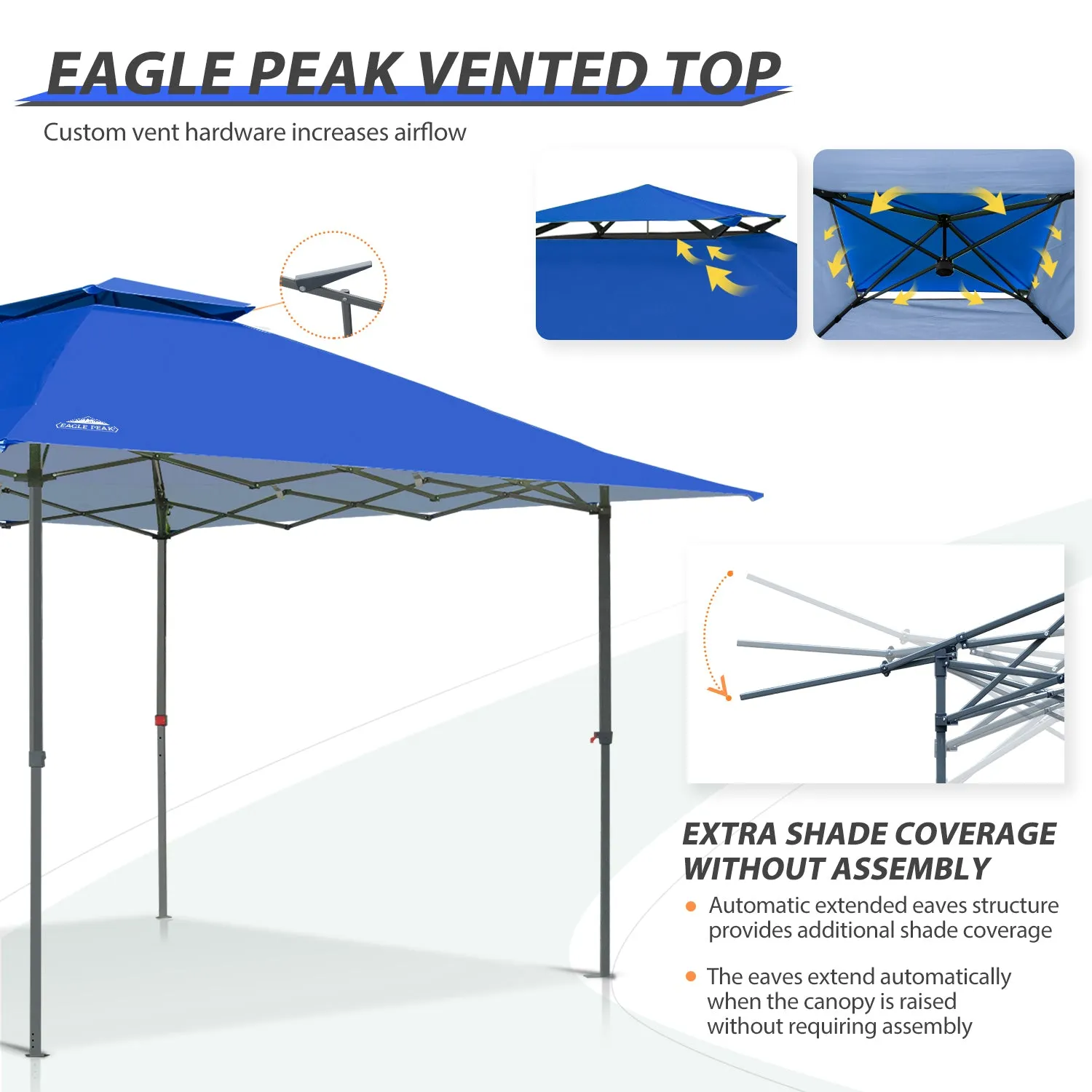 EAGLE PEAK 13x13 Straight Leg Pop Up Canopy Tent