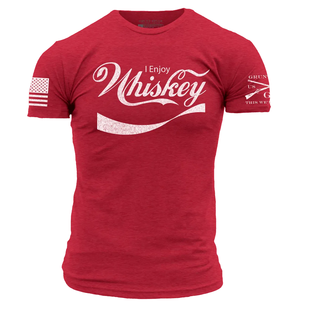 Enjoy Whiskey T-Shirt - Red