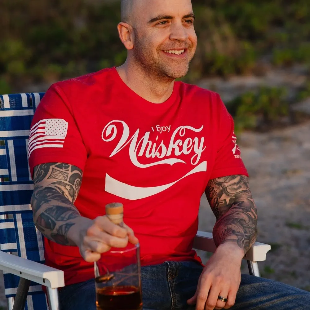 Enjoy Whiskey T-Shirt - Red