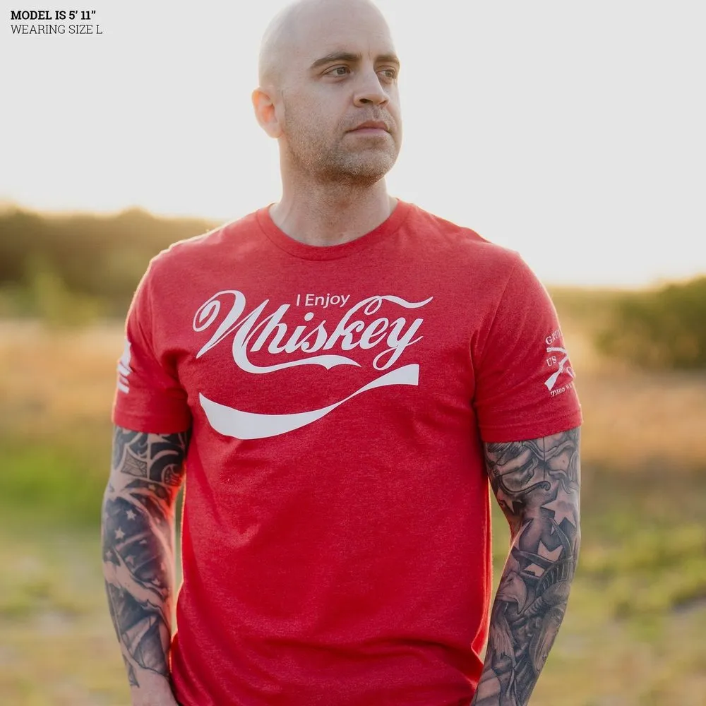 Enjoy Whiskey T-Shirt - Red