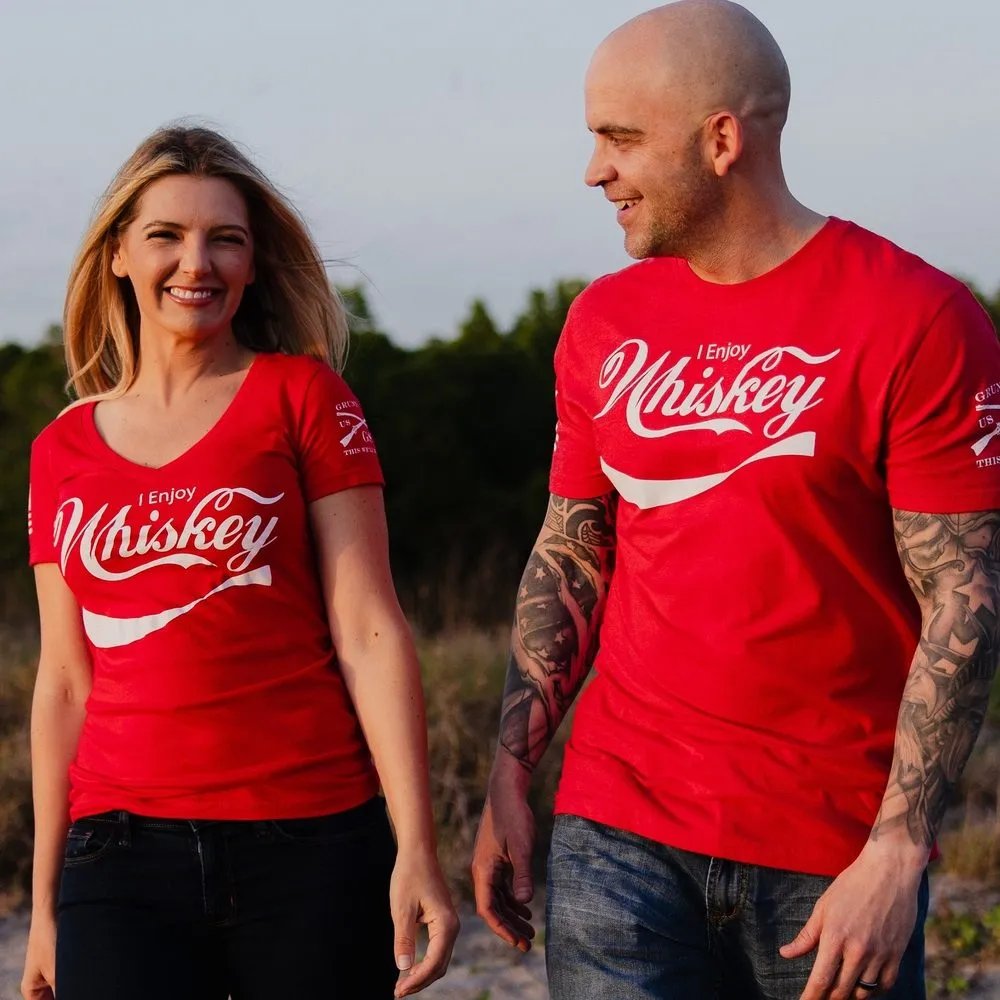 Enjoy Whiskey T-Shirt - Red