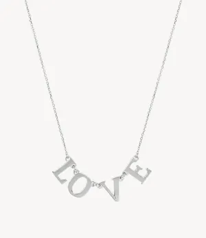 Gold 'Love' Necklace