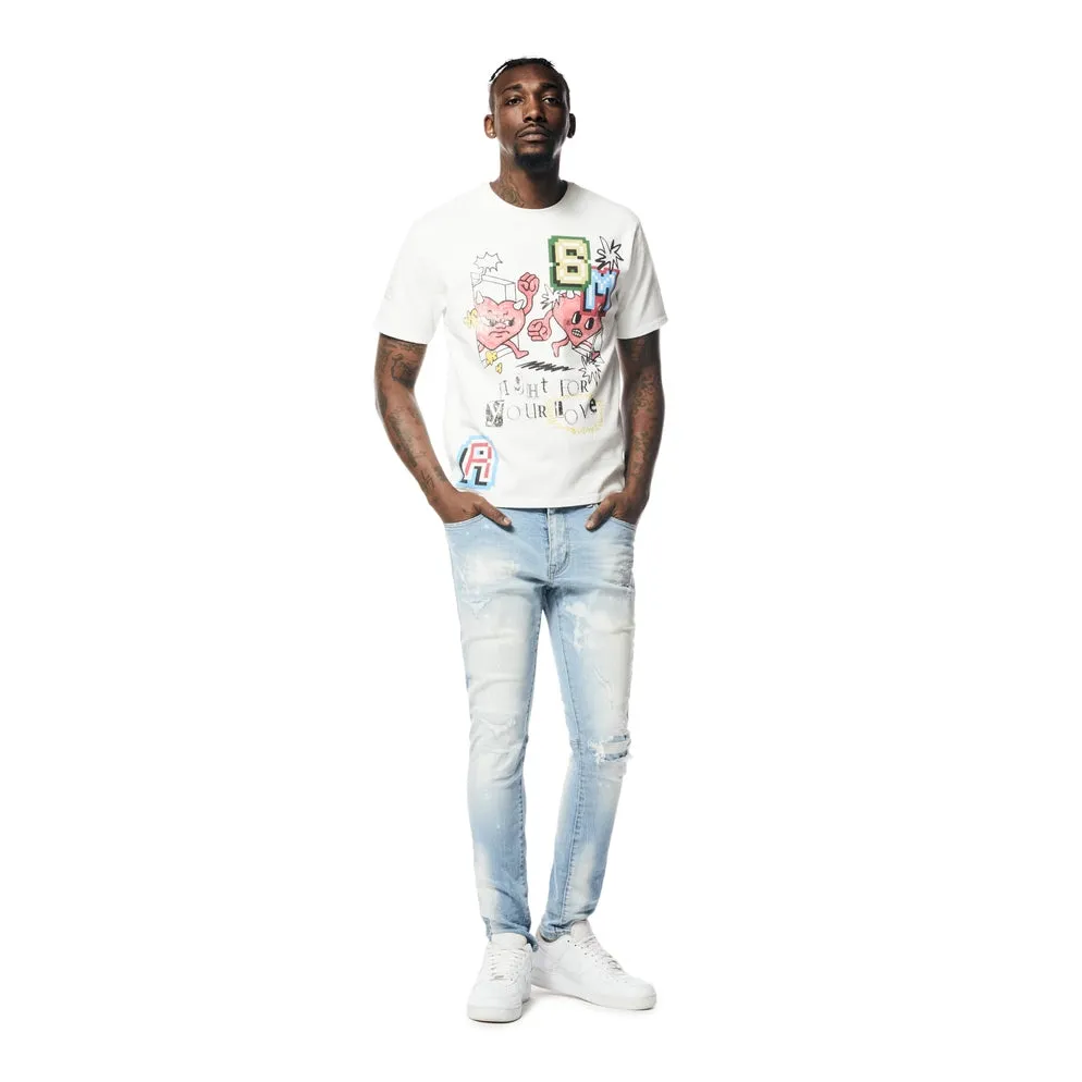 Graphic Washed T-Shirt - White