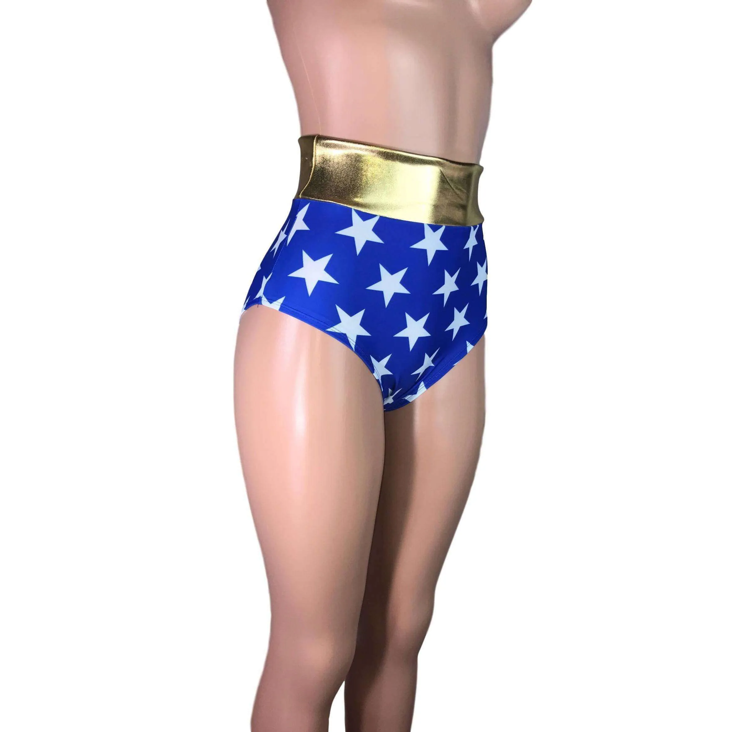 High Waist Hot Pants - Wonder Woman Inspired