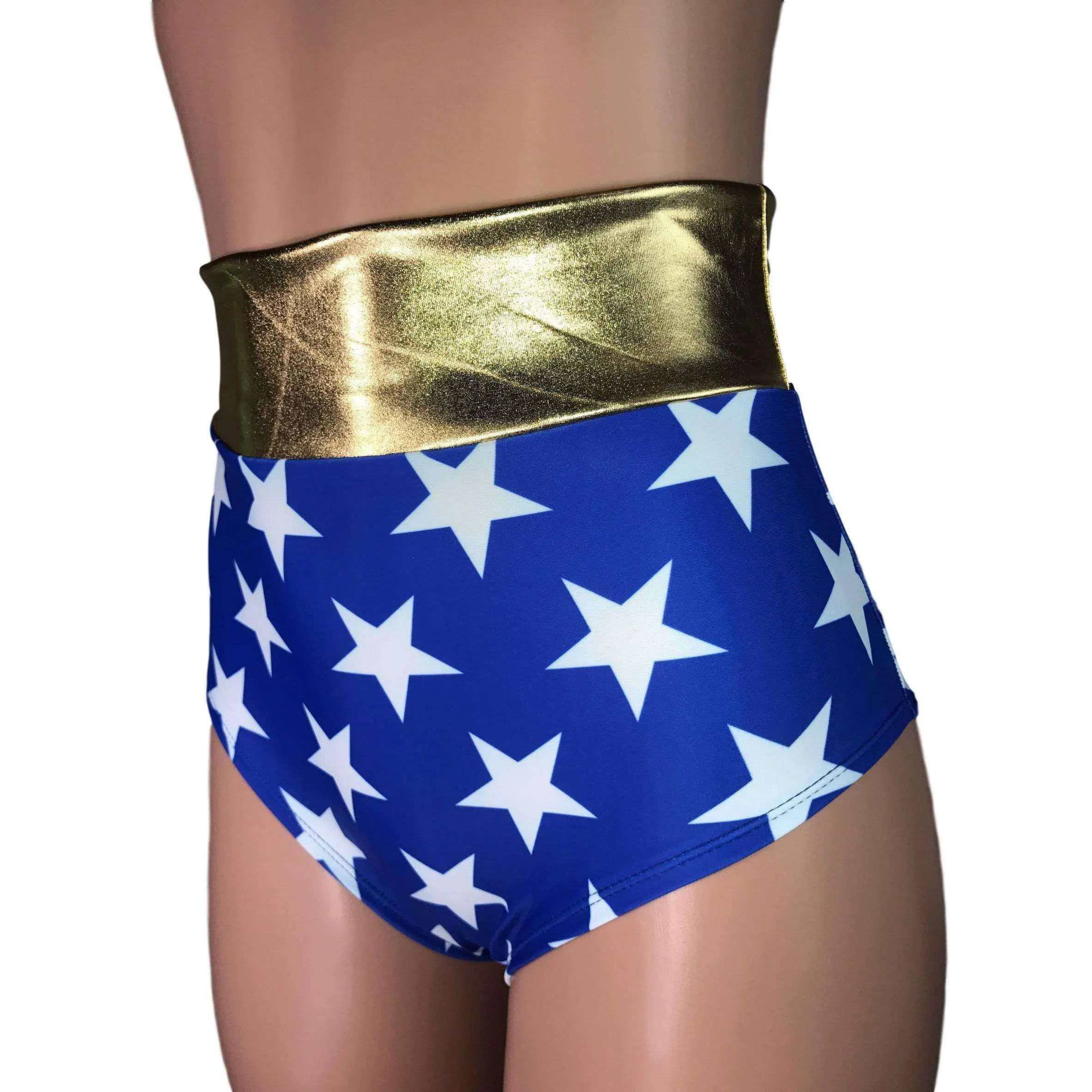 High Waist Hot Pants - Wonder Woman Inspired