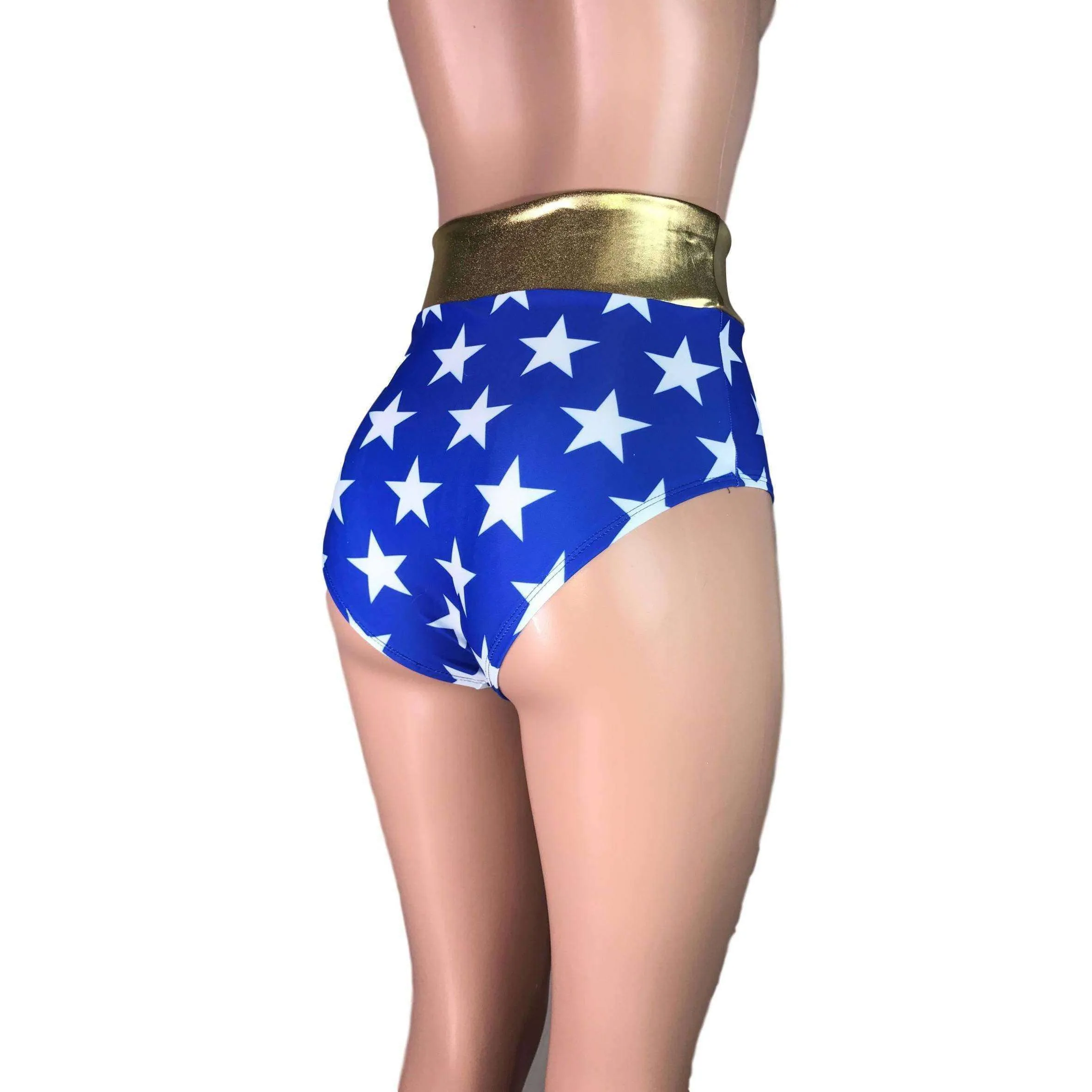 High Waist Hot Pants - Wonder Woman Inspired