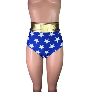 High Waist Hot Pants - Wonder Woman Inspired