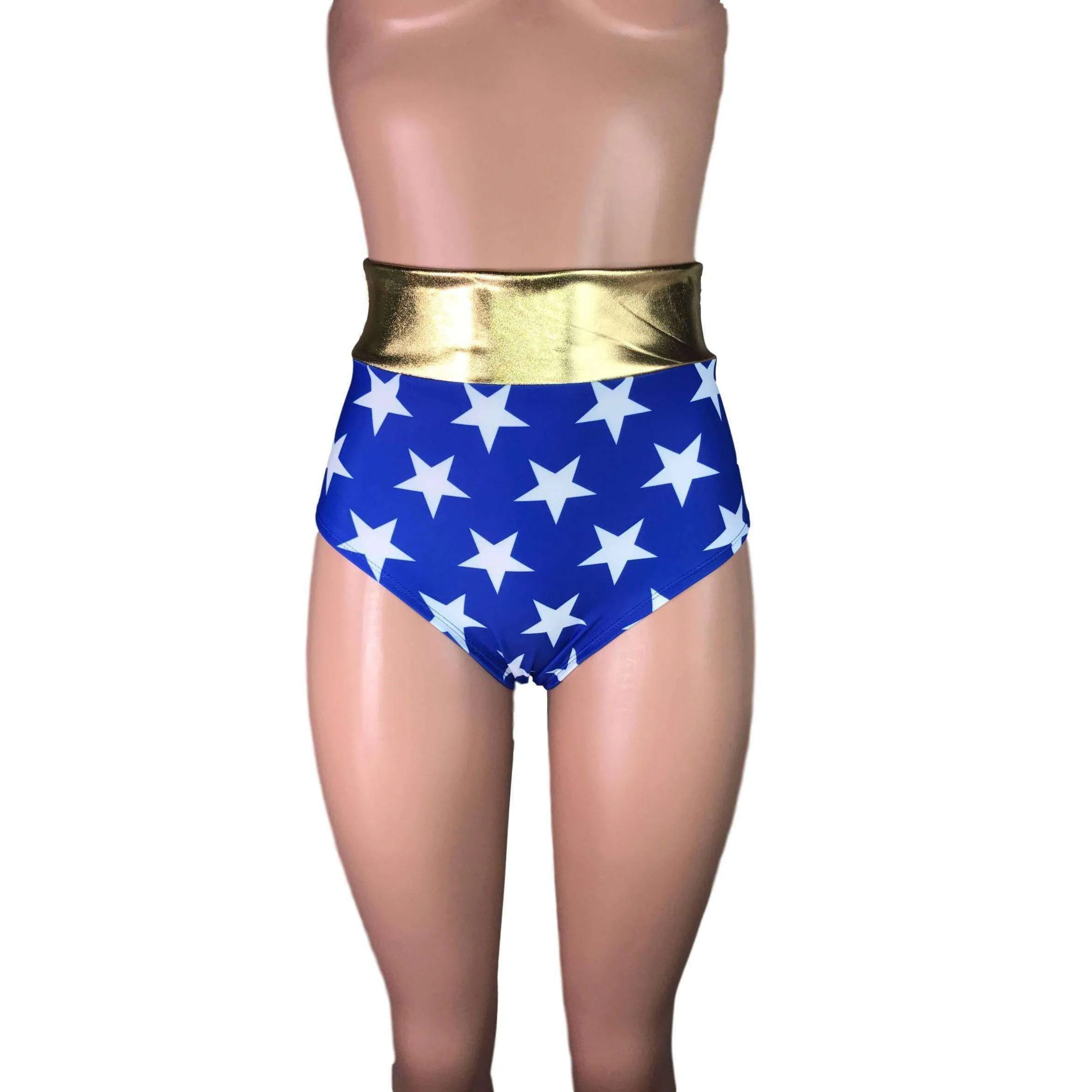 High Waist Hot Pants - Wonder Woman Inspired