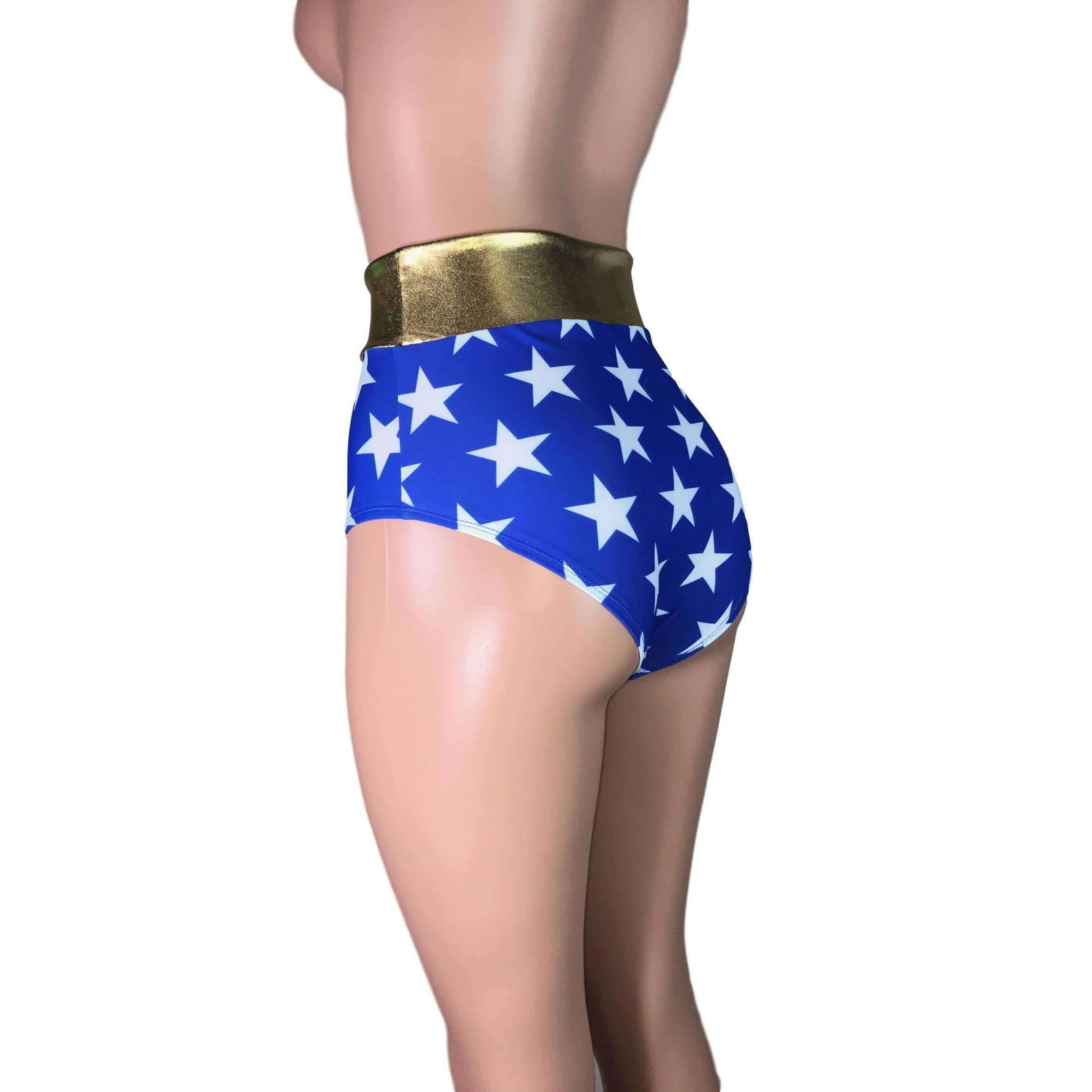 High Waist Hot Pants - Wonder Woman Inspired