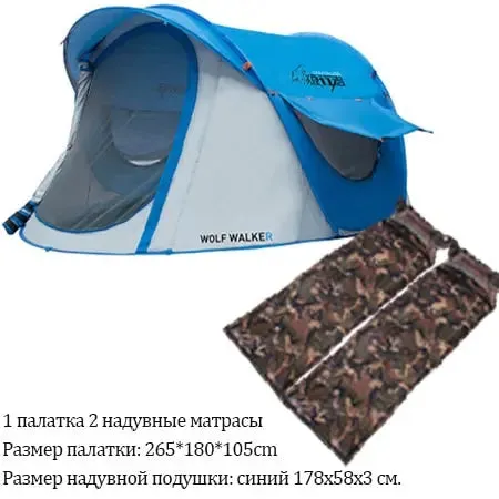 HUI LINGYANG Throw Tent - Outdoor Automatic Waterproof Camping Hiking Tent for Large Family, Pop Up Design