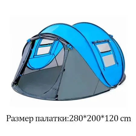 HUI LINGYANG Throw Tent - Outdoor Automatic Waterproof Camping Hiking Tent for Large Family, Pop Up Design